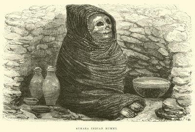 Aymara Indiase mummie door Edouard Riou